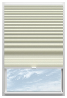 Obscura, Ecru - Stick Fit Honeycomb Blind